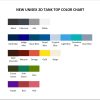 tank top color chart - Sword Art Online Shop